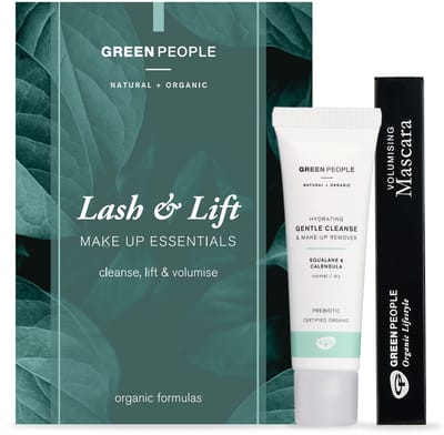 Green People - Lash Set - gift - Cadeau set - Vegan - Voor de gevoelige ogen - Mascara - Make-up reiniger