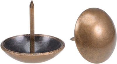 Bekledingsspijkers pinnen - Decoratieve duimspijkers - Meubels afwerken - Antieke koperlook - 50 stuks 25mm - Koperkleurig