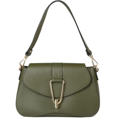 Giulia Monti Schoudertas Militair Groen