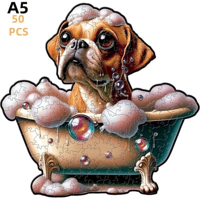 Onregelmatige Puppy Dier Puzzel voor Volwassen Kinderen Cadeau Hersenkraker Spel Fantasie Hond Kerst Doos Puzzels Speelgoed W13659WW-