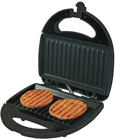 Tosti Apparaat - Contactgrill - Snelle Lunch - Antiaanbakplaten - Zwart