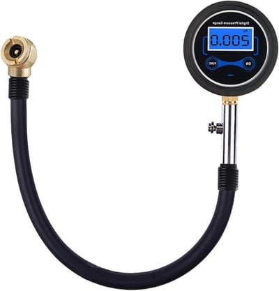 Bandenspanningsmeter - Digitale meter - Voertuigonderhoud - 4 Eenheden Conversie - 200 PSI - Zwart