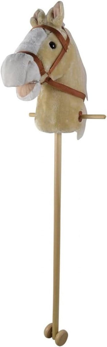 Deluxe Speelgoedpaard met Geluiden - Lichtbruin - Hoogte 90 cm - Geschikt voor Jongens en Meisjes
