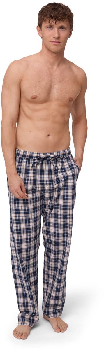 DANISH ENDURANCE Heren Pyjamabroek - 100% Biologisch Katoen - Zachte Geborstelde Voering Loungebroek - Kameelcontrole - Maat L