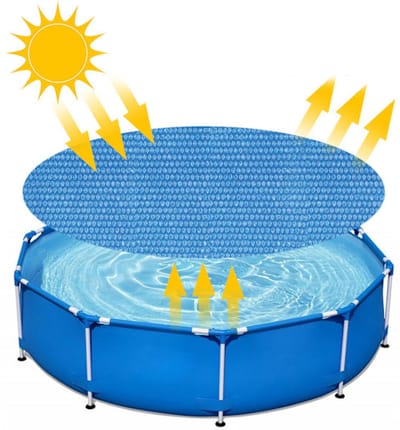 Isolatiefolie voor buitenzwembaden - 2,4 m diameter - Blauw - 1 stuk