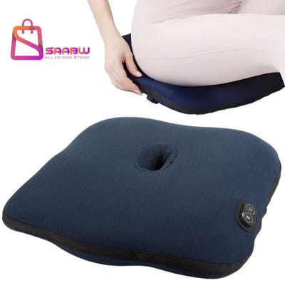 Heated Seat Cushion – Stoel Kussen met Verwarming & Vibratie Massage – Comfort Zitkussen voor Thuis, Auto & Kantoor – Warmtekussen – hoofdkussen – kussens – warmtekussen – warmte kussen – 77000