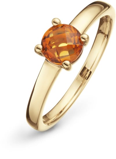 Glow 214.230454 Elements Of Love Dames Ring - Minimalistische ring - Sieraad - 14 Karaat Goud