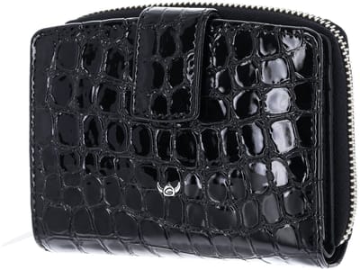 Golden Head Leren portemonnee Cayenne RFID Protect Kombischeintasche mit Riegel 1438 Schwarz zwart