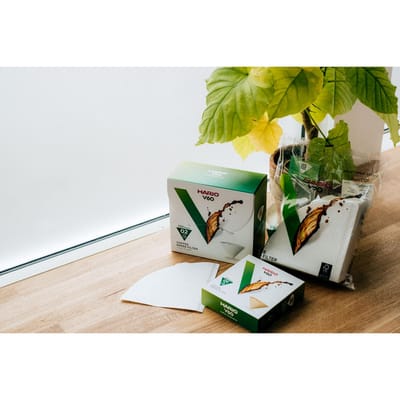 HARIO V60 koffiefilters - 02 Size - 100 stuks - Bruin - Doosje