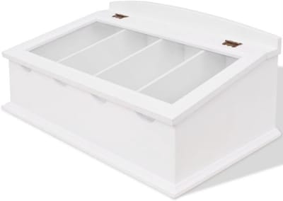 Luxe Besteklade of Sieradendoos in Barokstijl - Wit - 51x33x27 cm