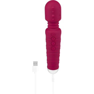 Gestructureerde massager van siliconen, 20 cm