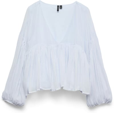 VERO MODA - VMKATIE LS VOLUME TOP WVN EXP - Dames - Blouses
