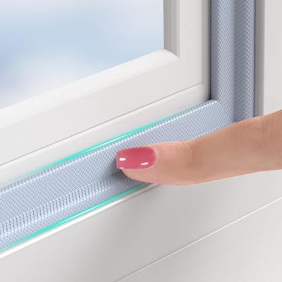 Isolerende Sealing voor Ramen en Deuren, Dubbele Isolatie, Geluidsisolatie, Waterdicht, Zelfklevend, Koude Bescherming (Grijs, 3 Meter)