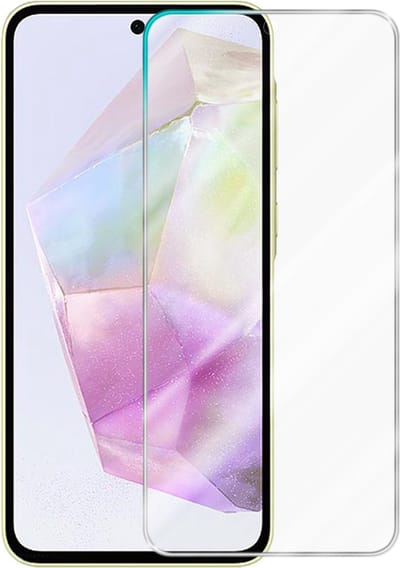 Cadorabo Screenprotector geschikt voor Samsung A35 - Pantser film Beschermende film in KRISTALHELDER Geharde (Tempered) display beschermglas in 9H hardheid met 3D Touch