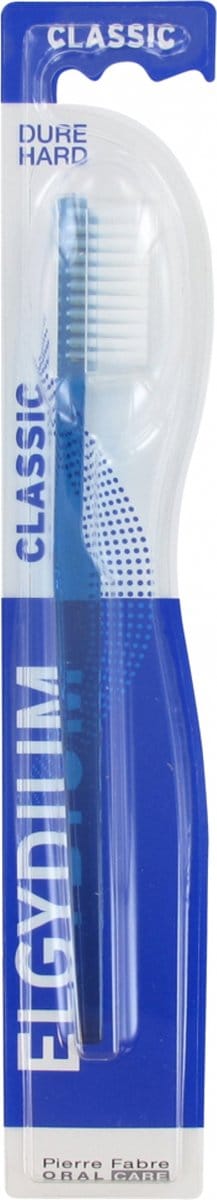 Elgydium Klassieke Harde Tandenborstel (Kleur : Blauw)
