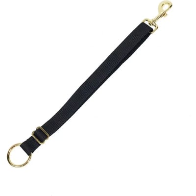 Kentucky Horsewear - Kentucky Horsewear Nylon Holder Haak & Ring - Black - Maat Long (45-75cm)