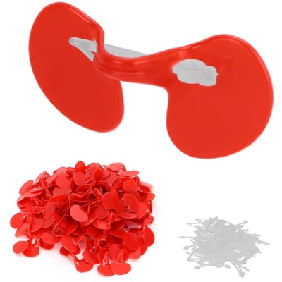 100 stuks Chicken Peeper Anti-Pecking Kipbril met Oogembolieën voor Kleine Kippen Type 1 red