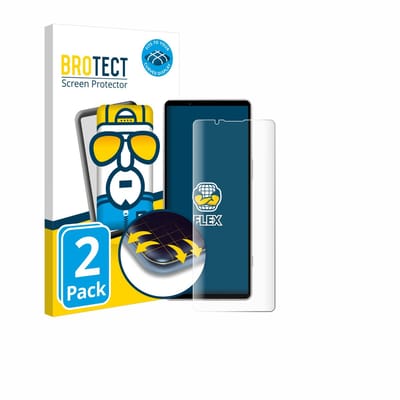 BROTECT - Screenprotector voor Sony Xperia 5 V - Folie Beschermfolie transparant volledig dekking - 2 Stuks
