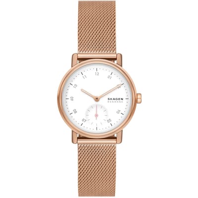 Skagen Kuppel Lille SKW3099 Horloge - Staal - Rosékleurig - Ø 32 mm