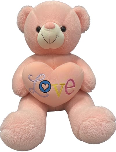 Knuffelbeer 50cm Roze - Zachte Pluche Teddybeer - Knuffel Voor Kinderen en Volwassenen - Ideaal Cadeau - Pink Beer