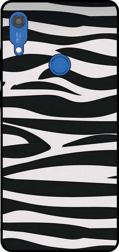 Smartphonica Telefoonhoesje Geschikt voor Huawei Y6S met zebra opdruk - TPU backcover case zebra design - Zwart Wit geschikt voor Huawei Y6S