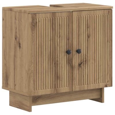 vidaXL - Wastafel - kabinet - voor - de - badkamer - EDE - Artisanaal - eiken