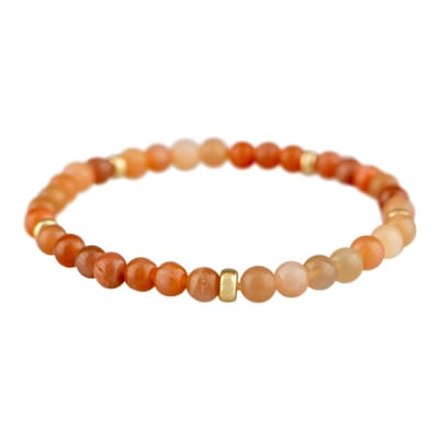 Edelsteen armband: Maansteen & 14kt goud