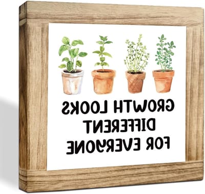 Houten Bureau Decoratie - Houten Plaquette - Kantoor Opvrolijken - Inspirerend Citaat - 15 x 15 cm - Niet gespecificeerd