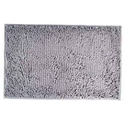 Tapis de salle de bain absorbant l'eau, antidérapant, en PVC épais, gris foncé, 40 x 60 cm, pour hôtel gray