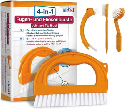 Praktische Schoonmaakborstels Set van 4 voor Huis en Badkamer - Ideaal voor Schimmelverwijdering