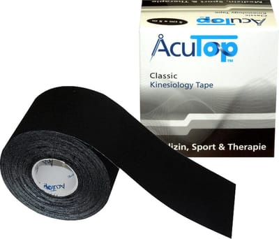 AcuTop kinesiologietape - 5 meter x 5 cm - Zwart | Kinesio tape