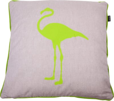 In The Mood Melange Flamingo - Sierkussen - Lime -50x50 cm