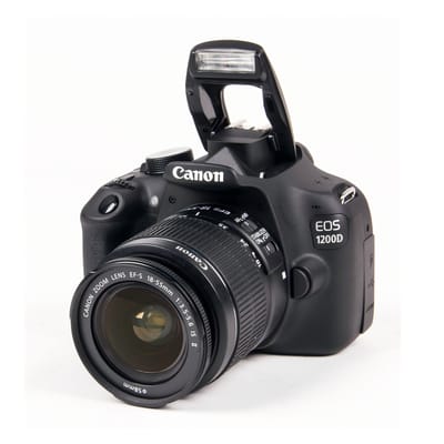 Canon EOS 1200D DSLR Camera + EF-S 18-55mm f/3.5-5.6 IS II Zoomlens zwart
