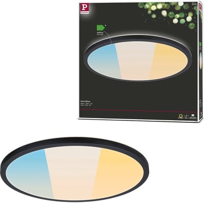 LED-paneel Atria Shine White Select IP44 rond 398 mm 20,8W 2800lm White Select Zwart