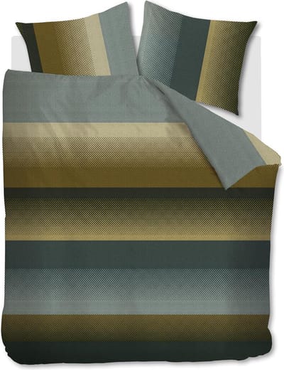 Beddinghouse Luke dekbedovertrek - Tweepersoons - 200x200/220 - Groen