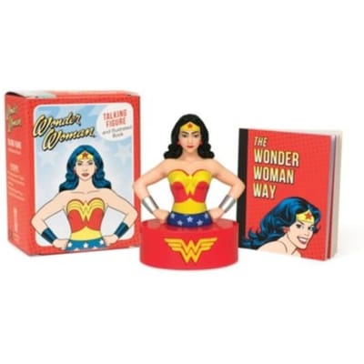 Wonder Woman Talking Figure And Illustrated Book - Rp Minis - Running Press
