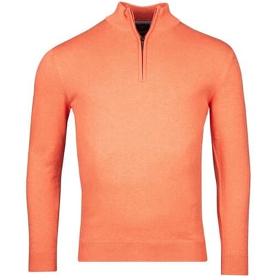 Baileys Trui Half Zip Single Knit Near Uni Color Light Coral / male
