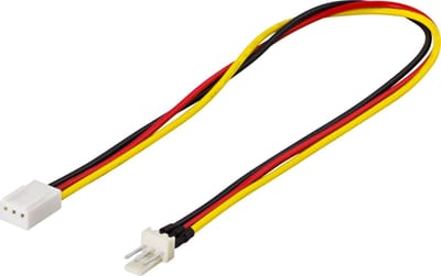 DELTACO SSI-37 3-pin 3-pin zwart, Rood, Wit, Geel kabeladapter/verloopstukje
