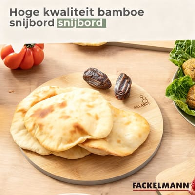 Bamboe snijplank 24 x 24 cm Fackelmann Balance