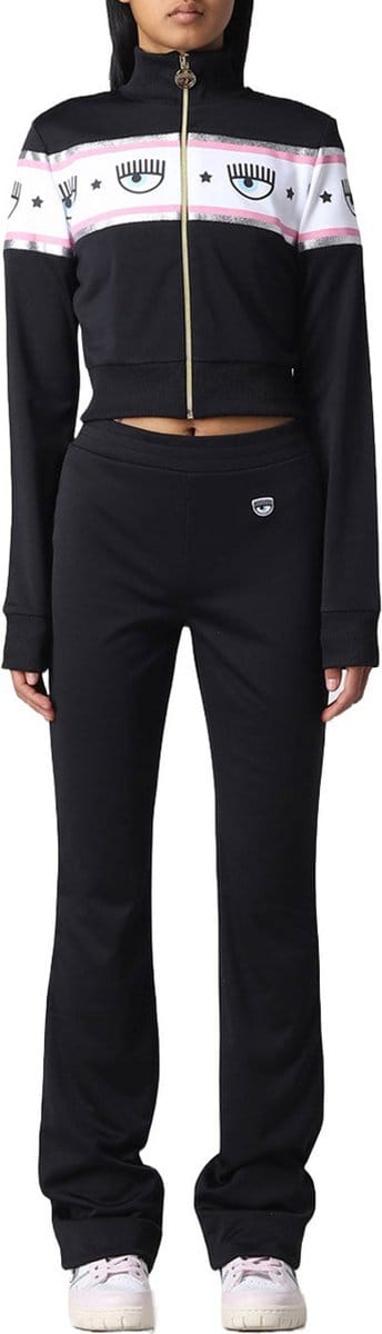 Chiara Ferragni - zwart tracksuit met logo - maat XS
