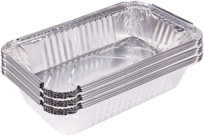 Benson BBQ grill-schalen - 24x - aluminium - 25 x 14 x 5,5 cm - barbecue / oven
