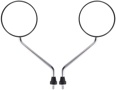 Dailygoody - Ronde Zijspiegel - Vervangingsspiegels - Flexibele 360°-aanpassing - Pakket van 2 - Perfect voor Bromfiets