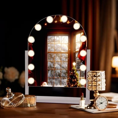 Hollywood Make-upspiegel met Verlichting en 3 Kleurstanden - Draaibare Kaptafelspiegel met Touch