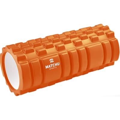 Matchu Sports - Foam roller - Foamroller - Bindweefselmassage - Massage roller - 33 cm - Hard - Oranje