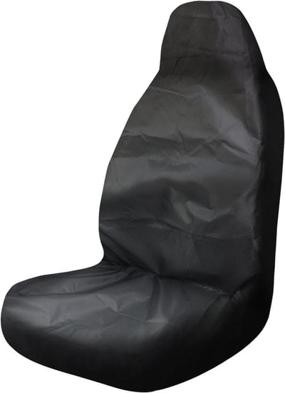 Universele Voorkant Autostoelhoezen - Waterdichte Bescherming voor Voorstoelen, 500D Oxford Stofbestendig, Ideaal voor Werkplaats, Sport en Kinderen, Zwart