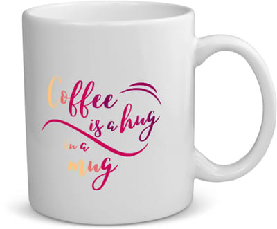Akyol - coffee is a hug, i am a mug koffiemok - theemok - Koffie - iemand die houdt van koffie - koffie liefhebbers - quote - verjaardagscadeau - cadeau - kado - gift - geschenk - verrassing - 350 ML inhoud