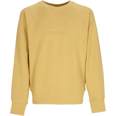 Lichtgewicht sweatshirt voor heren met ronde hals Sportkleding Air French Terry Ronde hals Tarwegoud/tarwegoud