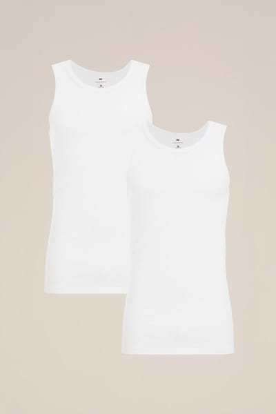 WE Fashion Débardeur homme avec stretch, lot de 2
