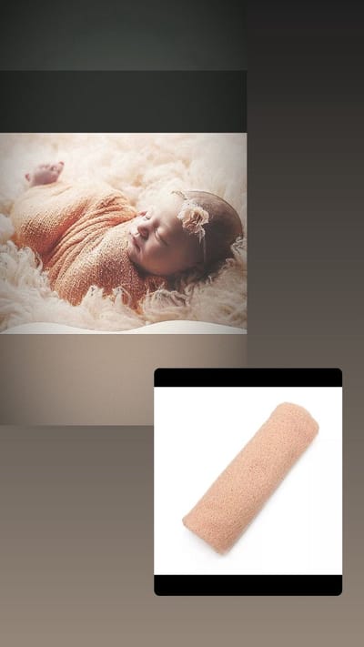 Akyol - baby stretch wrap – babydoek – newbornshoot – baby – kind – pas geboren - roze -babyshoot -wrapdoek baby -wikkeldoek -stretch doek