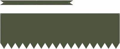 Tuinrand Set - Graskant Afscheiding - Tuin Decoratie - Weerbestendig Materiaal - 100x30cm - Olijf Groen